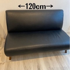 ソファ　黒の画像