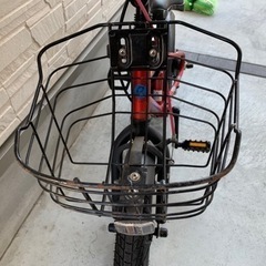 子供 自転車 14㌅ 補助輪 スタンド無しの画像