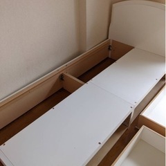 シングルベッド　収納付きの画像