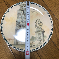 ピサの斜塔 壁掛け 大皿の画像