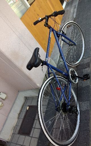 LASSIG[レッシグ]700c クロスバイク 7speeds/ブルー (自転車工房としくら) 鴫野のクロスバイク の中古あげます・譲ります｜ジモティーで不用品の処分