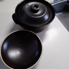 中古 万古焼 炊飯土鍋 ３合炊きの画像