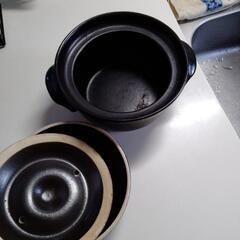 中古 万古焼 炊飯土鍋 ３合炊きの画像