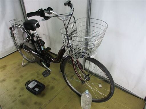 B650★整備済み　中古電動自転車　YAMAHA　PASナチュラ　ワインレッド　8.7Ah★【26インチ】