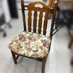 J763 karimoku カリモク ダイニングチェア 花柄×ブ...