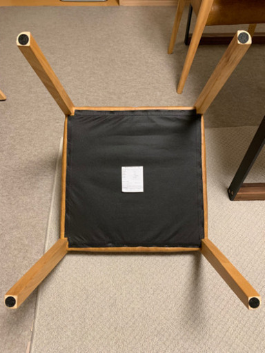 ダイニングチェアのみ　4脚　大川家具　新品同様