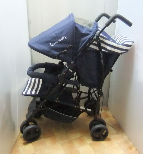 綺麗/キンダーワゴン/３カ月～１５kg/コンパクト/洗濯二人乗り/