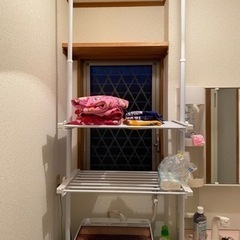 ツッパリ棚　物干しラック　2点セット！
