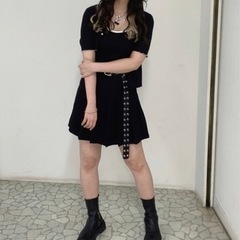 新品未使用　SPINNS　チェリーチェーンネックレス　ブラックの画像