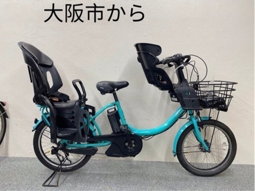 綺麗なブルー色　人気なタイプ子供乗せ電動アシスト自転車