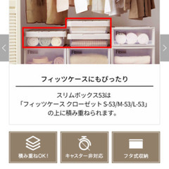 フィッツ　スリムボックス(ベッド下収納等)の画像