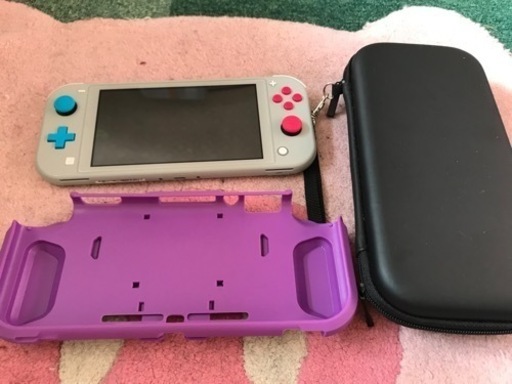 ［動作確認済み・本体のみ・収納ケース・保護ケース付き・画面保護貼り付け済み］Switch light ザシアンザマゼンタ