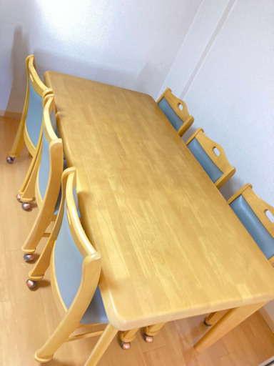 【受け渡し予定者決定】美品　天然木　ミキモク　ダイニングテーブルセット