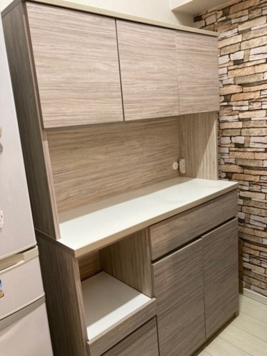 日本製 食器棚 オープンボード　120 完成品