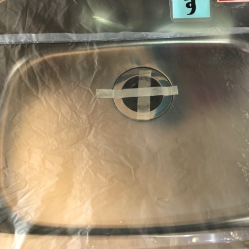 未使用❗️B品　1槽水切りシンク　W800