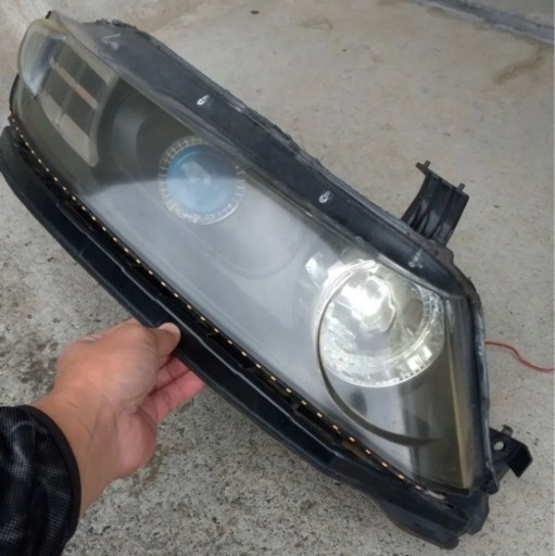 オデッセイRB1 イカリング加工ヘッドライト