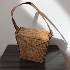 アンティーク　竹籠バッグの画像
