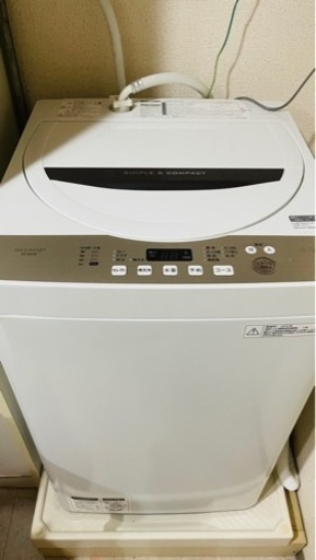 洗濯機 SHARP ES-GE4B 2018年製