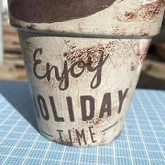 リメイク鉢  enjoy holiday