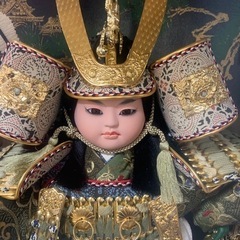交渉中　5月人形　ガラスケース入りの画像