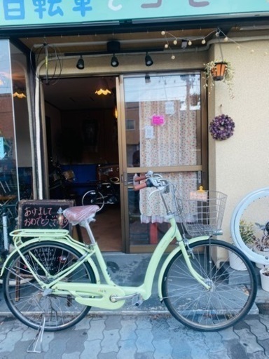 ブリジストンの中古自転車。新車だと4万円ほどの分です。オートライト、内装3段変速、ローラーブレーキ