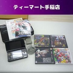 ニンテンドー3DS 本体 ソフト4本セット コスモブラック モン...