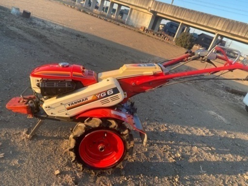 （ヤ）ヤンマーYG6耕運機5.5馬力OHVガソリンティラー動作確認済み