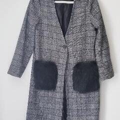 r.p.s チェックコート ファーポケット