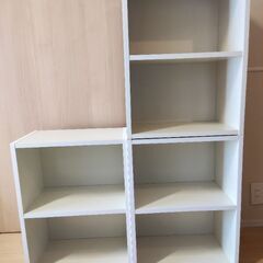 カラーボックス 3個セット 白