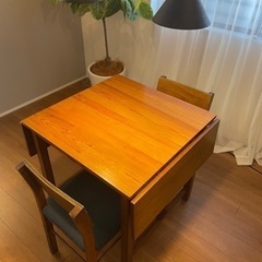 拡張可能！便利なダイニングテーブルセット！