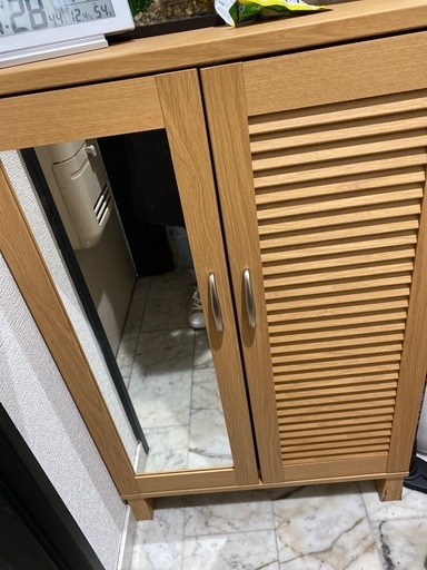 1人〜2人用下駄箱鏡付き