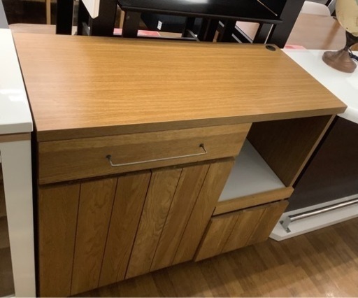 末次家具　レンジ台　ブラウン