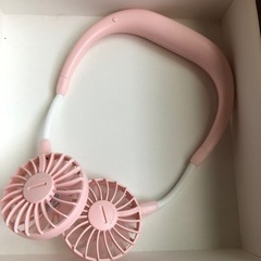 首かけ扇風機　ベビーピンク