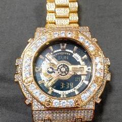 G-SHOCK　カスタム　金　腕時計の画像
