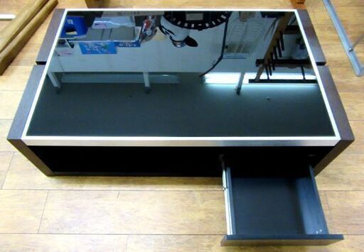 ニトリ CTエミューズ センターテーブル ロータイプ ガラス天板 家具 収納 リビング 札幌市 厚別区 