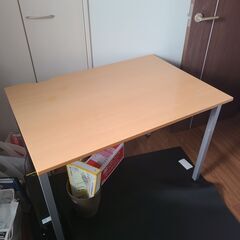 木目オフィスデスクあげます-自宅用にも-複数あり