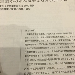 家庭保育園　指導プログラム生後1か月〜2歳11か月まで（1歳11か月欠品）の画像