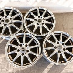 中古アルミホイール　15inch　5穴　6J　+50　スタッドレス向け
