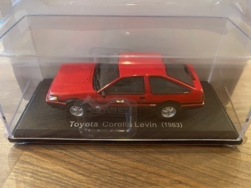 【新品・未使用】トヨタ　カローラ　レビン　1983　レッド　国産名車　コレクション　ミニカー