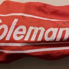 Coleman コンパクトクッションチェア中古 (赤)の画像