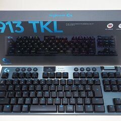 【苫小牧バナナ】Logicool/ロジクール G913 TKL ゲーミングキーボード テンキーレスLightSpeed ワイヤレス 動作品 現品限り♪