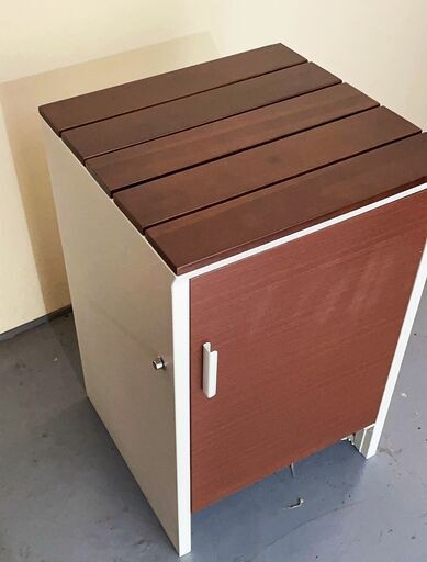 新品 宅配ボックス大容量　天然木ラック