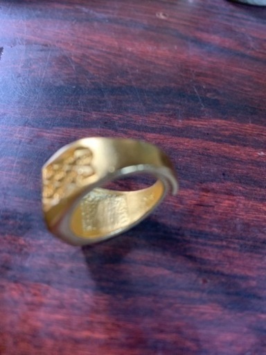 お取引き誠にありがとうございました。 2022 k24 99.9刻印あり　リングサイズ調整可能