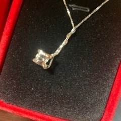 、、受け渡し者決定^_^1/13より 2/1迄激安期間　即決価格 2022ネックレスダイヤ1ct. pt9.5刻印あり