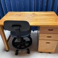 【セット購入で無料】システムベッド　学習机