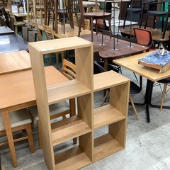 軽トラック無料貸し出しサービスございます！ 無印良品 スタッキングシェルフ 2段＋3段 ナチュラル ※補修跡有の画像