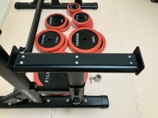 バーベル100kgセット＋ベンチプレスラック