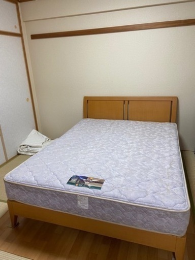 ベッド+マットレス　2点セット