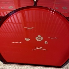 お盆　トレー　半月皿の画像