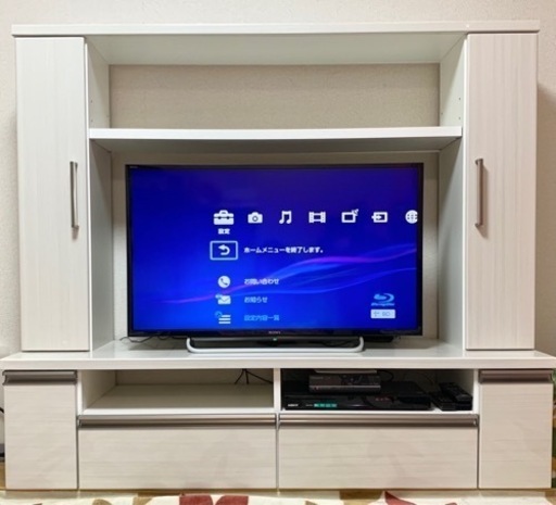 本棚付きテレビボード(美品)